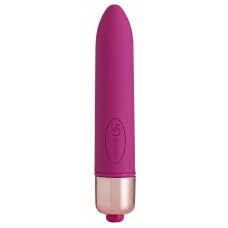 Ярко-розовая гладкая вибропуля Afternoon Delight Bullet Vibrator - 9 см. (цвет -ярко-розовый) (195358)