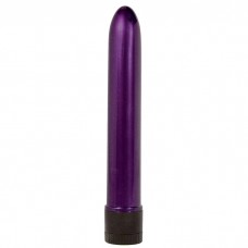 Фиолетовый классический вибратор RETRO ULTRA SLIMLINE - 17 см.(19999)