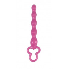 Розовая анальная цепочка Clover Anal Rod - 18 см. (цвет -розовый) (24623)