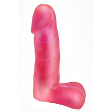 Гелевый фаллос-насадка для трусиков Harness - 16 см. (цвет -розовый) (33080)