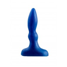 Синий анальный стимулятор Beginners p-spot massager - 11 см. (цвет -синий) (33720)