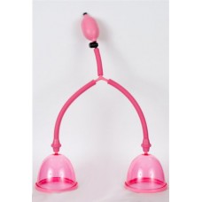 Вакуумный массажёр для груди розового цвета (цвет -розовый) (3492)