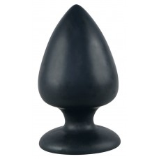 Большая чёрная анальная втулка Black Velvet Extra XL - 14 см. (цвет -черный) (37889)