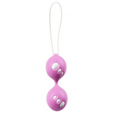 Розовые вагинальные шарики Twin Balls (цвет -розовый) (38175)