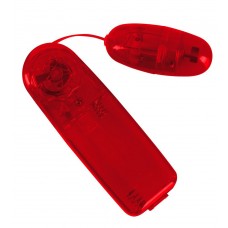 Красное виброяичко с пультом Bullet in Red (цвет -красный) (38193)