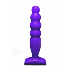 Фиолетовый анальный стимулятор Large Bubble Plug - 14,5 см. (цвет -фиолетовый) (40408)