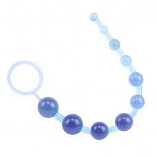 Голубая анальная цепочка Sassy Anal Beads - 26,7 см. (цвет -нежно-голубой) (45687)