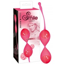 Розовые вагинальные шарики с хвостиком для извлечения (цвет -розовый) (46663)