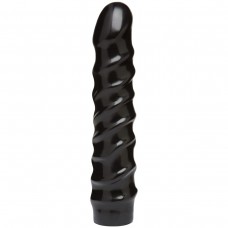 Реалистичная насадка для страпона - 20,3 см. (цвет -черный) (48567)