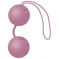 Нежно-розовые вагинальные шарики Joyballs с петелькой (цвет -розовый) (49653)