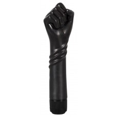 Чёрный вибратор-рука для фистинга The Black Fist Vibrator - 24 см. (цвет -черный) (51775)