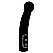 Чёрный стимулятор простаты с ротацией Prostate Twister - 20 см. (цвет -черный) (53729)