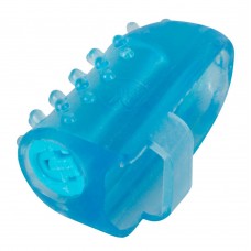 Голубая насадка на палец с вибрацией One-time Finger Vibrator (цвет -голубой) (55199)