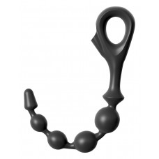 Черная анальная цепочка EZ-Grip Beads - 29,2 см. (цвет -черный) (55335)