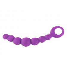 Фиолетовая анальная цепочка Bubble-Chain - 15 см. (цвет -фиолетовый) (55508)