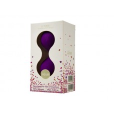 Фиолетовые вагинальные шарики U-tone  (цвет -фиолетовый) (55509)