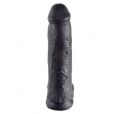 Чёрный фаллоимитатор-гигант 12  Cock with Balls - 30,5 см. (цвет -черный) (55827)