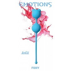 Голубые вагинальные шарики Emotions Foxy (цвет -голубой) (56310)