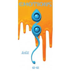 Голубые вагинальные шарики Emotions Gi-Gi (цвет -голубой) (56313)