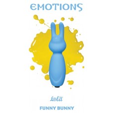 Голубой мини-вибратор Emotions Funny Bunny (цвет -голубой) (56332)