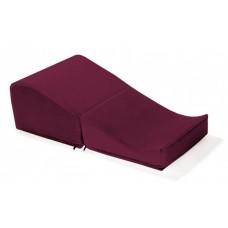 Бордовая подушка для любви Liberator Flip Ramp с чехлом из вельвета (цвет -бордовый) (59827)