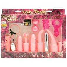 Универсальный набор для анально-вагинальной стимуляции Dirty Dozen (цвет -розовый) (6075)