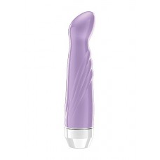 Фиолетовый вибратор Livvy со скошенной головкой - 15,5 см. (цвет -фиолетовый) (60844)