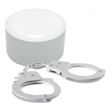 Набор для фиксации BONDX METAL CUFFS AND RIBBON: белые наручники из листового материала и липкая лента (цвет -белый) (64907)