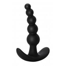 Чёрная анальная пробка Bubbles Anal Plug - 11,5 см. (цвет -черный) (67604)