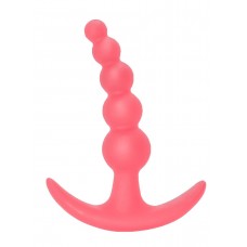 Розовая анальная пробка Bubbles Anal Plug - 11,5 см. (цвет -розовый) (67606)