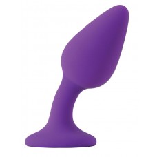 Фиолетовая гибкая анальная пробка INYA Queen - 11,9 см. (цвет -фиолетовый) (74608)
