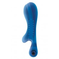Синий мастурбатор с вибростимулятором мошонки Renegade Ball Tugging Stroker (цвет -синий) (74621)