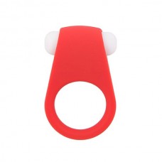 Красное эрекционное кольцо LIT-UP SILICONE STIMU RING 4 (цвет -красный) (83136)