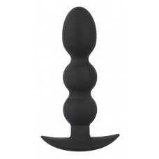 Тяжелая анальная елочка Heavy Beads - 13,3 см. (цвет -черный) (85866)