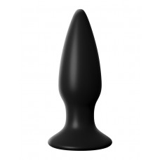 Чёрная малая анальная вибропробка Small Rechargeable Anal Plug - 10,9 см. (цвет -черный) (86026)