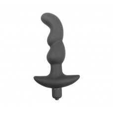 Чёрный анальный вибратор Sexual Health and Pleasure - 11,8 см. (цвет -черный) (88458)