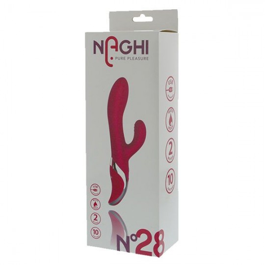 Розовый вибромассажер NAGHI NO.28 - 23 см. (цвет -розовый) (92293) фото 2