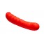 Красный вибратор Rhea для стимуляции G-точки - 18 см. (цвет -красный) (92344) фото 2