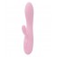 Нежно-розовый вибратор Kiara с клиторальным отростком - 18,3 см. (цвет -нежно-розовый) (92349) фото 1