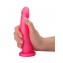 Розовый плаг-массажёр для стимуляции простаты - 16 см. (цвет -розовый) (96229) фото 2