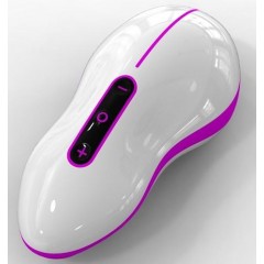 Бело-розовый вибростимулятор Mouse  (цвет -белый с розовым) (9882)