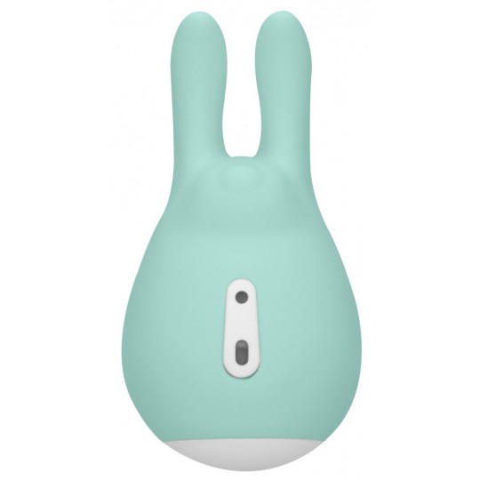 Зеленый клиторальный стимулятор Love Bunny с ушками - 9,5 см. (цвет -зеленый) (98896) фото 1