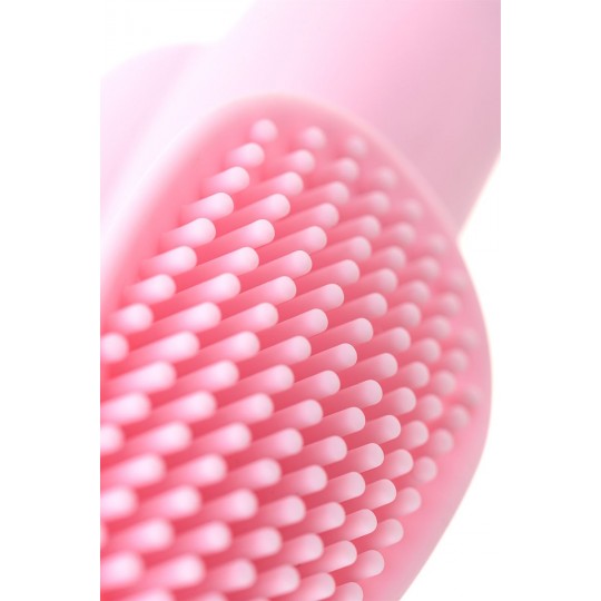 Нежно-розовая вибронасадка на палец JOS TWITY - 10,2 см. (цвет -нежно-розовый) (99965) фото 2