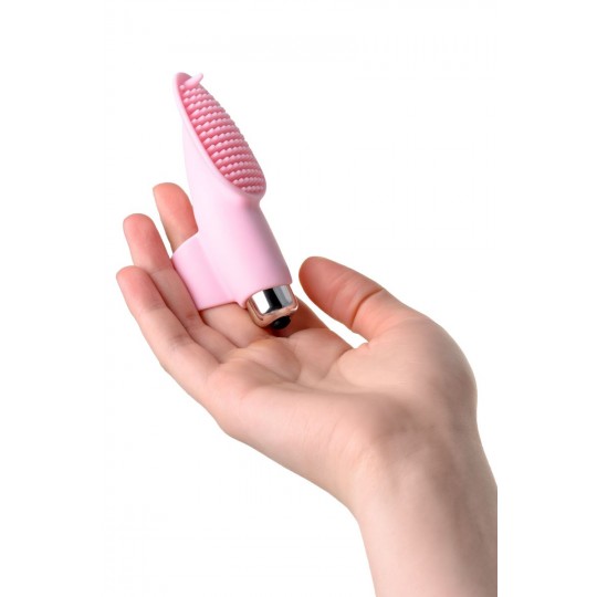 Нежно-розовая вибронасадка на палец JOS TWITY - 10,2 см. (цвет -нежно-розовый) (99965) фото 5