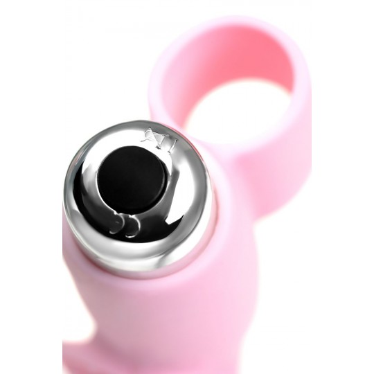 Нежно-розовая вибронасадка на палец JOS TWITY - 10,2 см. (цвет -нежно-розовый) (99965) фото 3